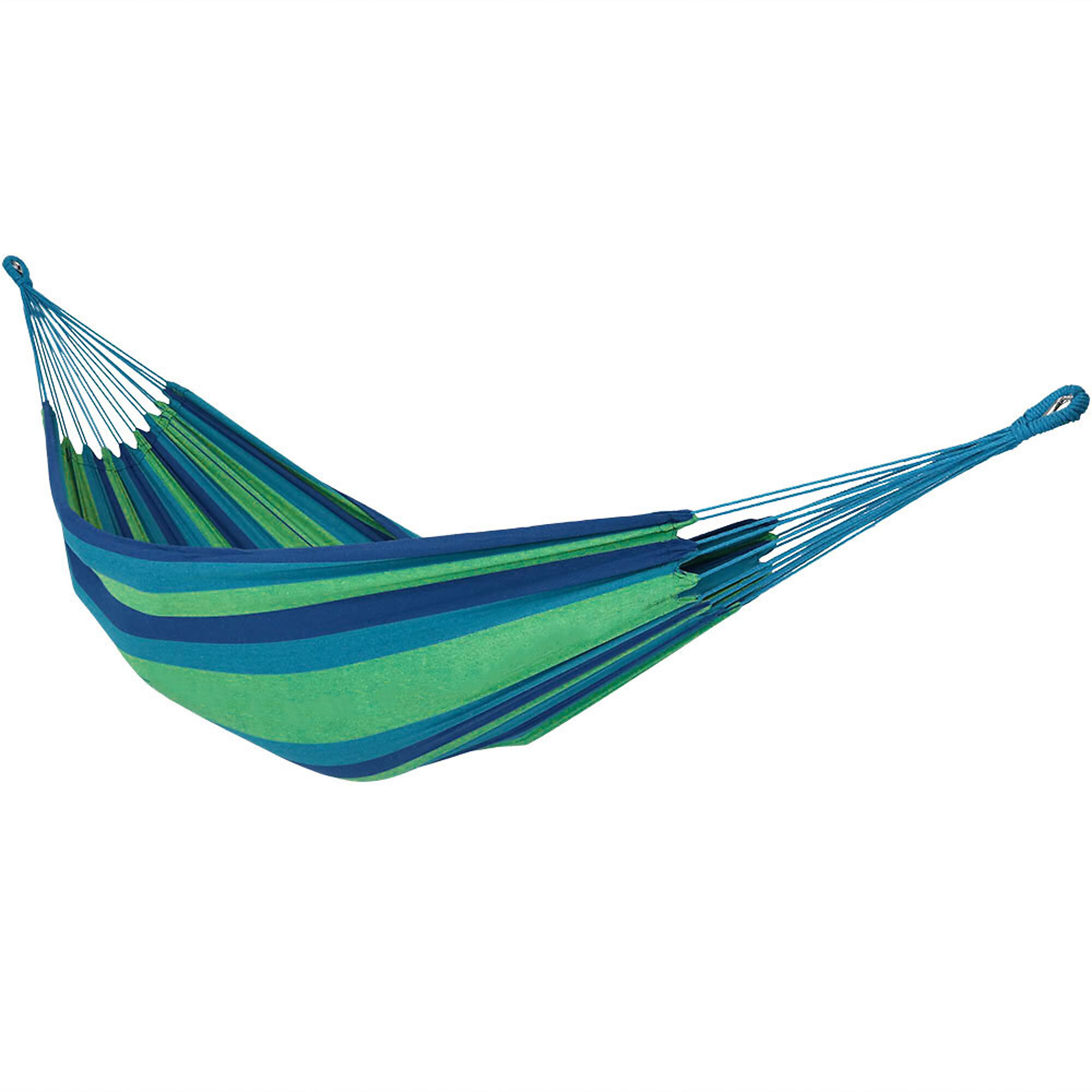 Sunnydaze Large Two-Person Brazilian Hammock — 450-Lb. Capacity, Cotton Fabric, Oasis, Model# DH-Oasis